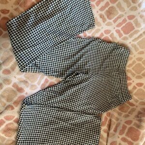 Black and White Checkered Pants